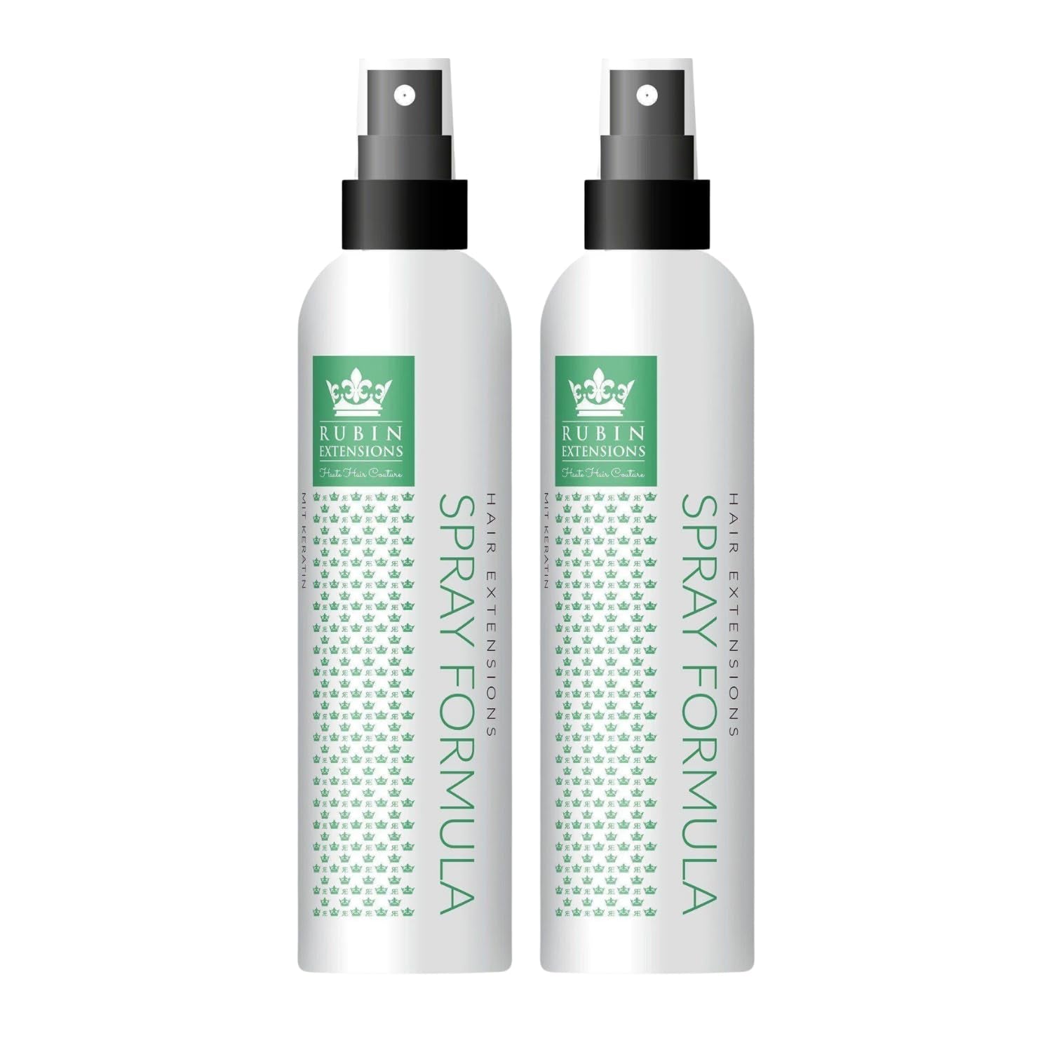 Dwufazowy spray do pielęgnacji ludzkich włosów doczepianych | wysoko skoncentrowana keratyna, kolagen i B5 | ochrona i połysk taśm do przedłużania ludzkich włosów | idealny do przedłużania i warkoczy z ludzkich włosów | Produkty do rozczesywania włosów 2-pak Naty Shop 200 ml (2 sztuki w opakowaniu)