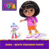 DORA - Lalka Najlepszy Przyjaciel - Rozmiar 22cm, z czesanymi włosami, torbą i małpimi butami, znana z popularnego serialu, dla dzieci od 3 roku życia