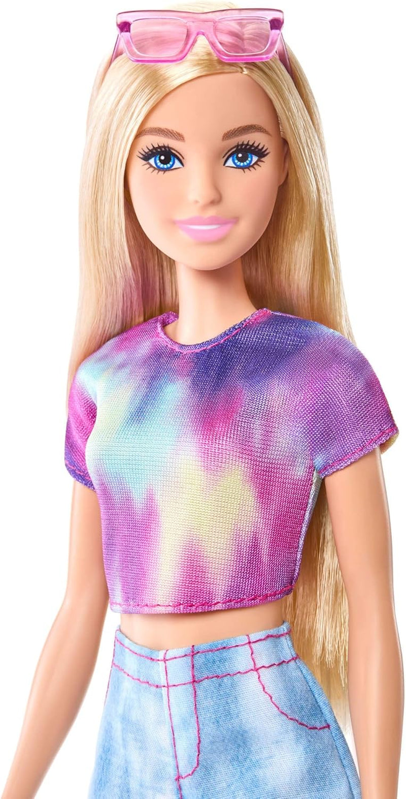 Barbie Mysteries: lalka Detektywi z Malibu Beach w charakterystycznym stroju i akcesoriach, w tym okularach przeciwsłonecznych, JFV63
