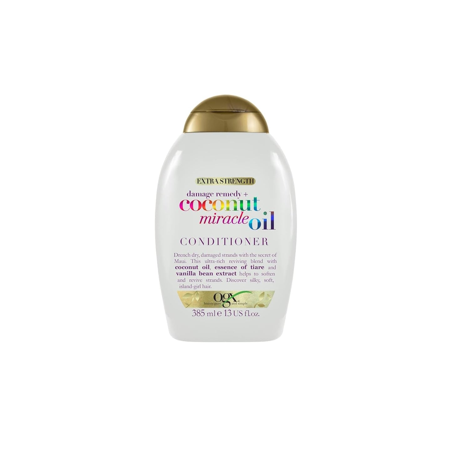 OGX Coconut Miracle Oil Odżywka, Nawilżająca odżywka do pielęgnacji włosów z olejkiem kokosowym, 385 ml Pielęgnacja włosów OGX Odżywka
