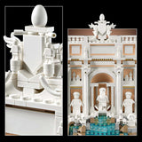 LEGO Architecture Fontanna di Trevi — model zabytku Rzymu z rzeźbami minifigurek — element kolekcji do biura i salonu — prezent dla dorosłych i miłośników architektury 21062 Zestawy do budowania Besuche den LEGO-Store