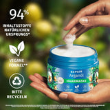 Herbal Essences Maska naprawcza do włosów z olejkiem arganowym 300ml. Od zniszczonych włosów po gładsze i bardziej błyszczące. Intensywna terapia. Ze składnikami naturalnego pochodzenia. Wegańska maska do włosów Naty Shop