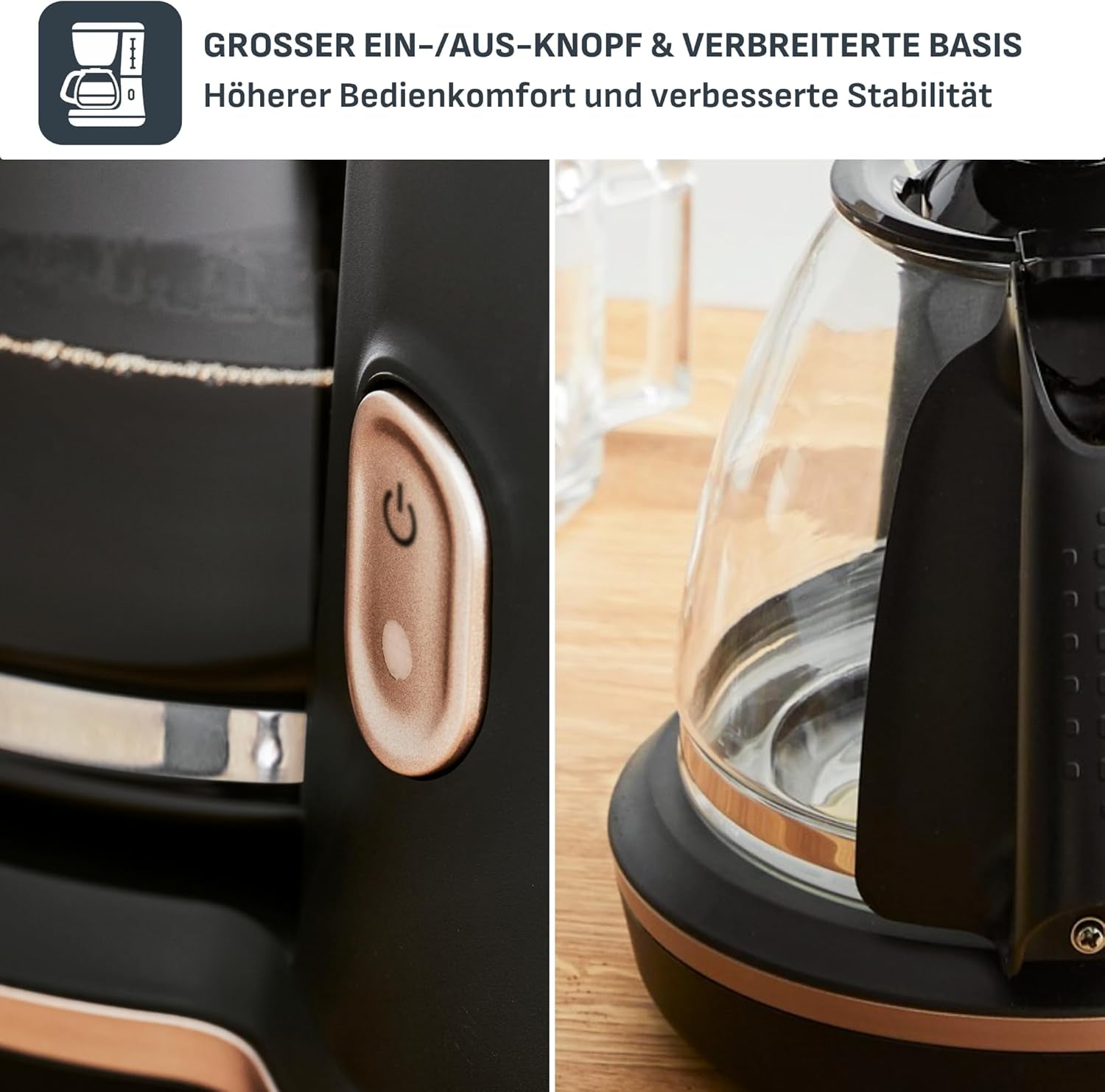Ekspres do kawy Tefal Includeo z filtrem, Ekspres do kawy Niezwykle łatwy w obsłudze, Odpowiedni dla osób prawo- i leworęcznych, Automatyczne otwieranie pokrywy, 1,25 l, 10 do 15 filiżanek, CM533811