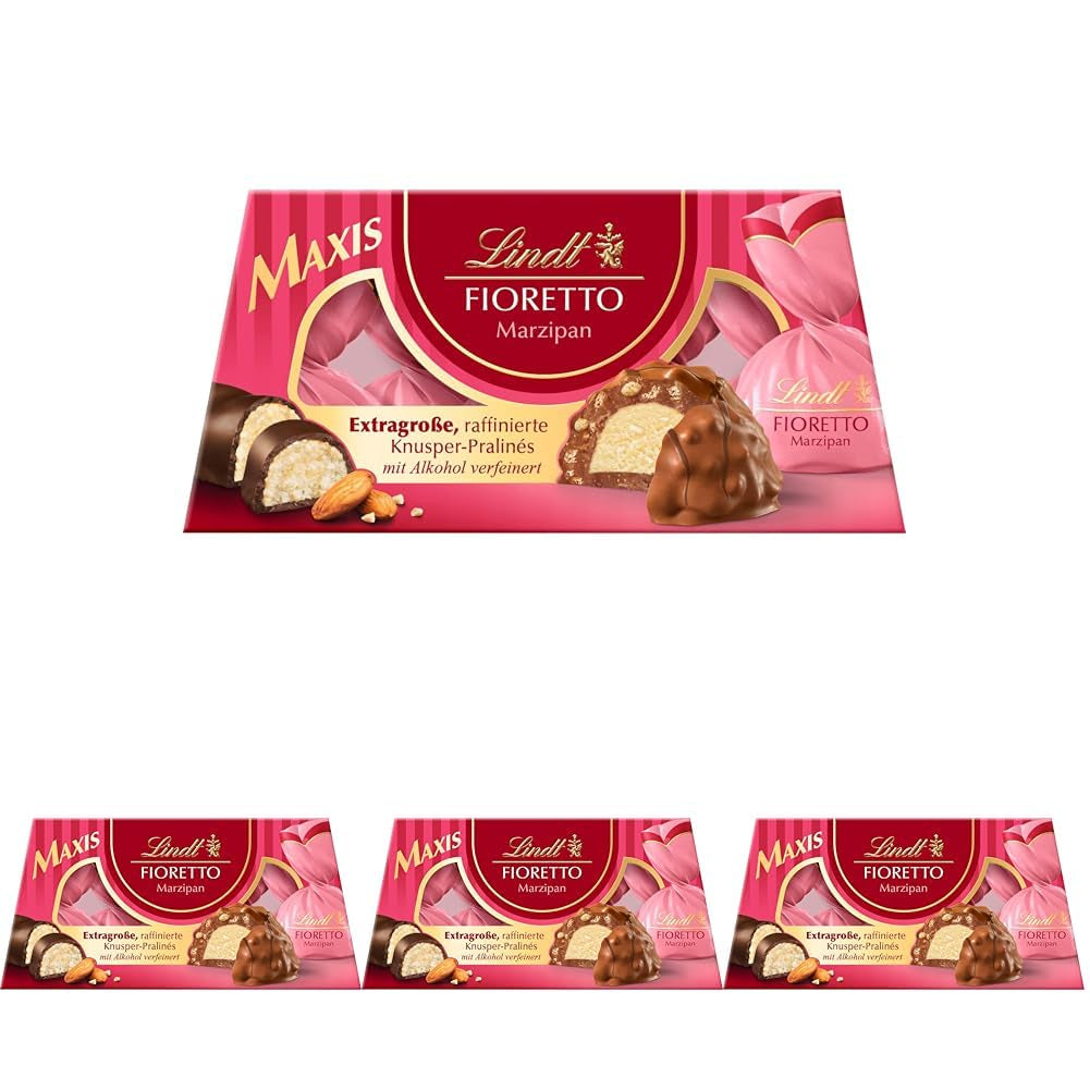Czekolada Lindta | Zestaw upominkowy FIORETTO Zabaione | 138g | 6 pralinek z mlecznej czekolady z nadzieniem truflowym Zabaione i chrupiącą polewą, zawierające alkohol | Czekoladowy prezent