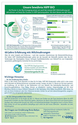 HiPP Organiczne mleko wzrostowe (4 x 600 g) po 12 miesiącach z wapniem, żelazem, witaminą C i D dla rosnących małych dzieci, najlepsza jakość organiczna
