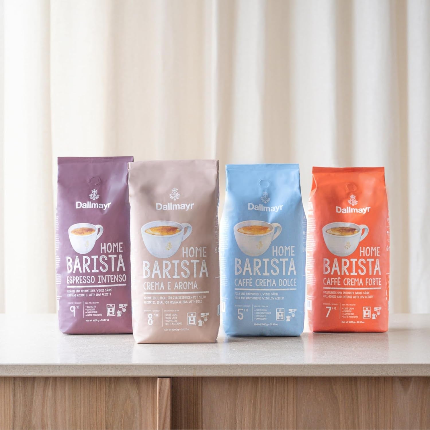 W domu Barista Caffé Crema Forte 1000g cała fasola