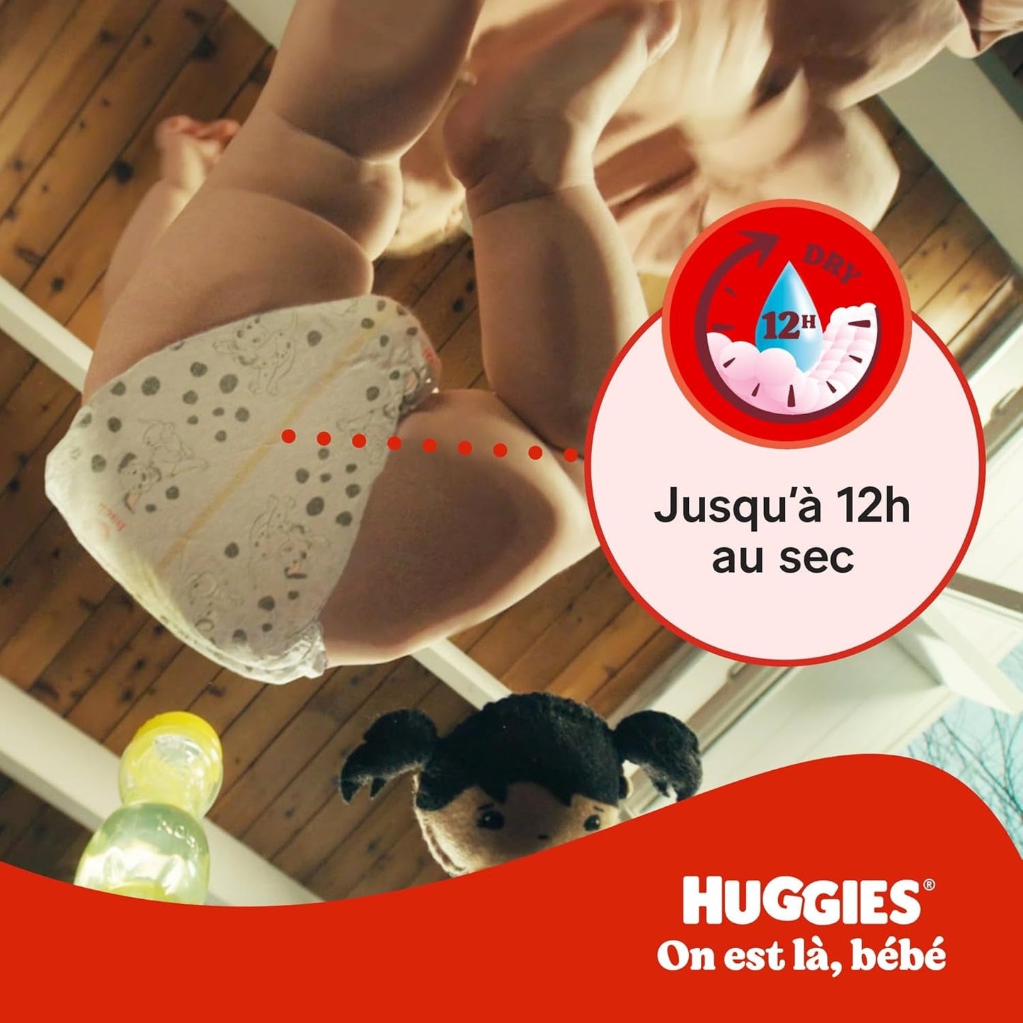 Pieluchy Huggies Little Movers, Disney Design, rozmiar 5, 126 sztuk (3 x 42), pudełko miesięczne