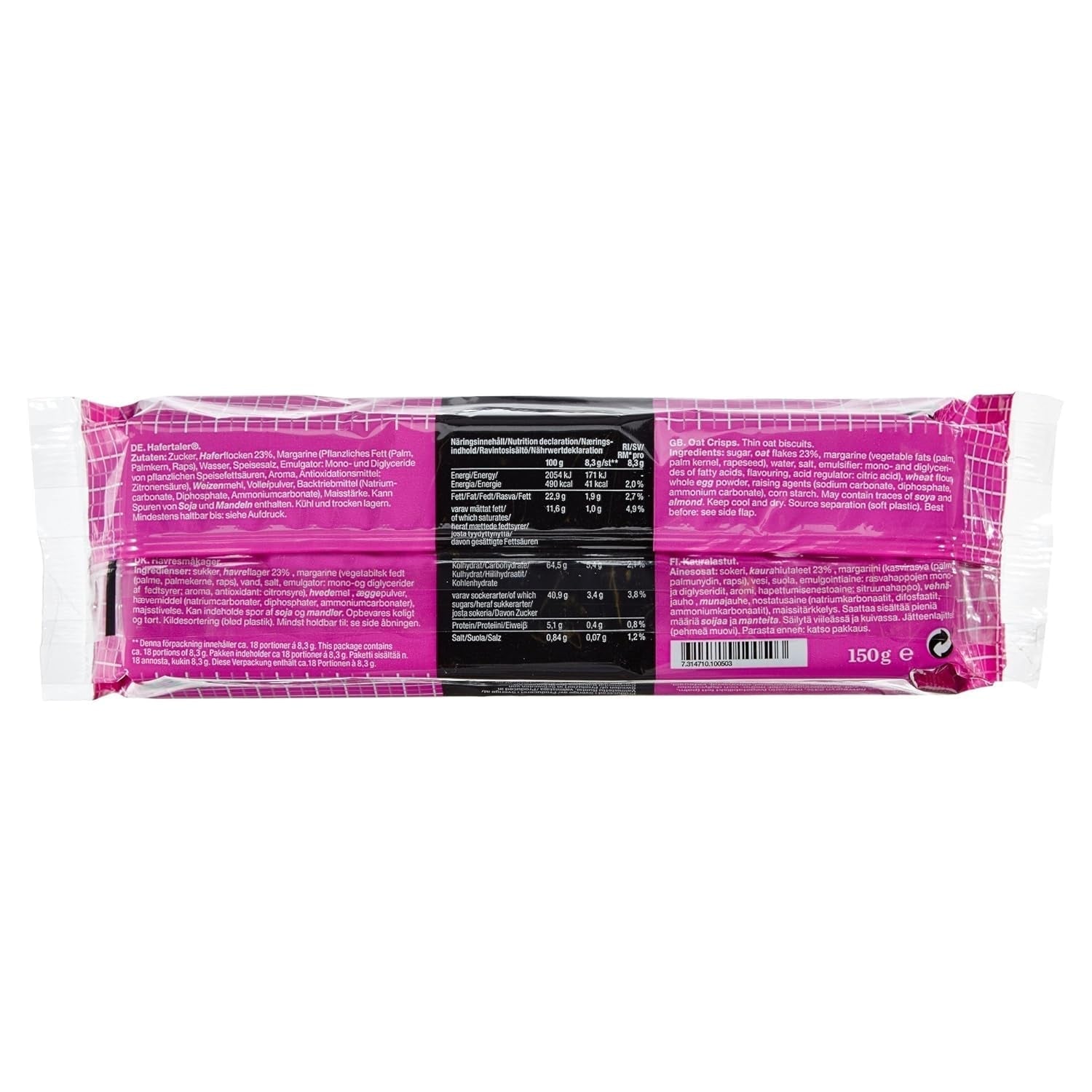 Gille Szwedzkie krakersy owsiane, 150 g (1 opakowanie)