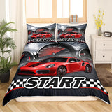 Zestaw Jungen Cartoon Auto Bedtuchen 135X200,Kinder Bau Fahrzeuge Tröster Abdeckung Für Kind Kleinkind Teens,Dinosaurier Bettbezug,Traktor Maschinerie Bagger Bettdecke Abdeckung,Lkw Autos Bedtuchen Naty Shop Multi 7 220*240+80*80*2