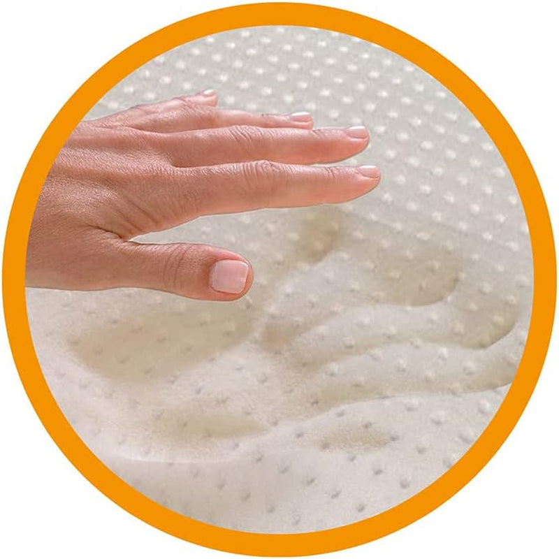 Marcapiuma - Para poduszek podtrzymujących szyję - Miss & Mister - Część ultra oddychająca - Pokrycie 100% bawełny - Ortopedyczne - Pianka Visco Pillow Memory Foam - PRODUKT MEDYCZNY - Made in Italy Standardowe poduszki Naty Shop