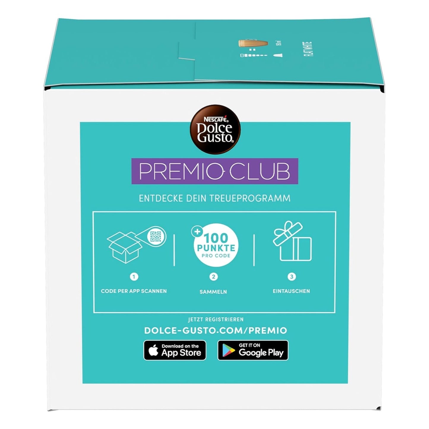 NESCAFÉ DOLCE GUSTO Flat White Kaffeekapseln 3-pak (3 x 16 Kapseln)