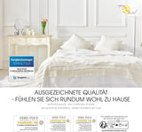Aqua-Textil Kołdra 4-sezonowa 135X200Cm Koce splecione Zima 800G Lato 600G Klimatyzacja Oeko-Tex Kołdry i kołdry Naty Shop