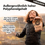 EXHALE Bio GANZE BOHNEN – Dunkel Gerösteter Kaffee – opakowanie 450g – Mykotoxinfrei & Geeignet für Kuloodporna kawa – Single Origin i 100% Arabica Bohnen
