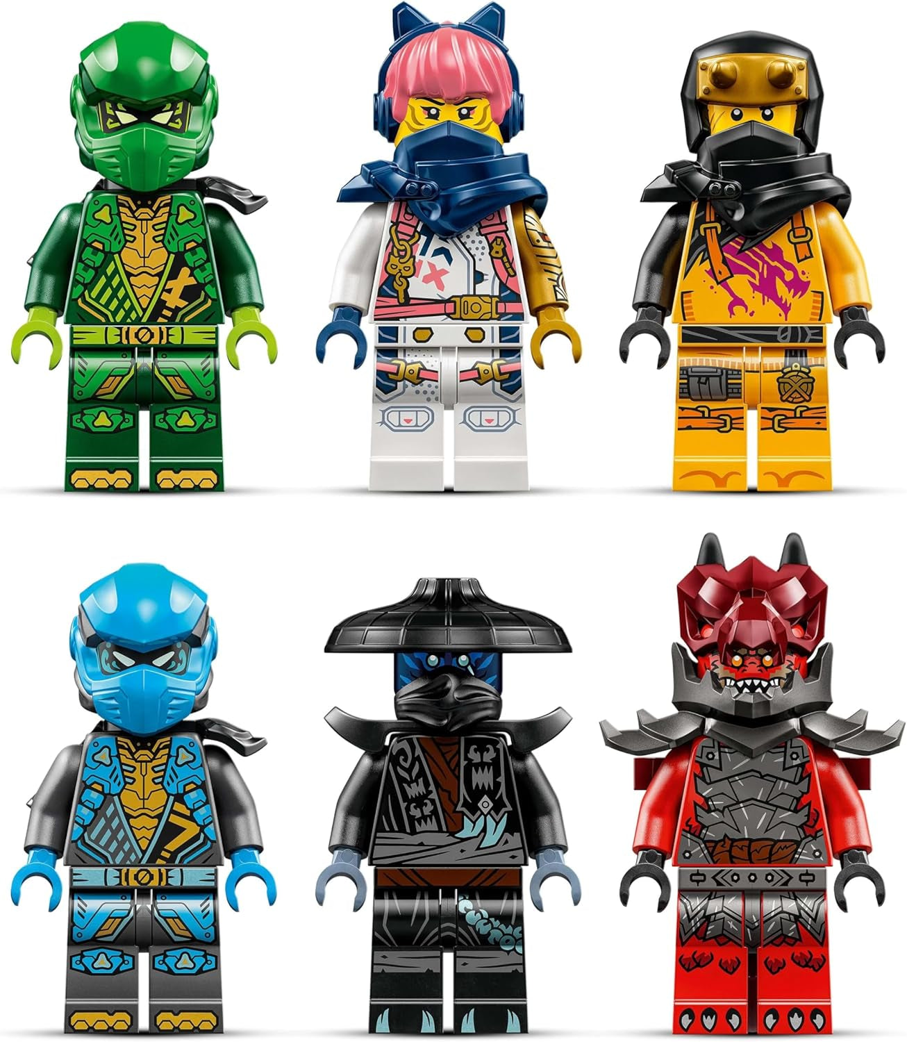 LEGO NINJAGO Smok chaosu Thundertooth — zabawka z 6 minifigurkami ninja — zestaw konstrukcyjny do odgrywania ról dla chłopców i dziewcząt w wieku od 8 lat — prezenty dla fanów serialu telewizyjnego „Powrót smoków” 71832 Zestawy do budowania Zobacz sklep LEGO