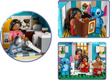 LEGO® Disney Dom na plaży z filmu „Lilo i Stich” — zabawka do zbudowania z 6 pokojami, obserwatorium, statkiem kosmicznym i 5 minifigurkami — prezent urodzinowy dla dziewcząt i chłopców w wieku powyżej 9 lat oraz fanów 43268 Zestawy konstrukcyjne Besuche den LEGO-Store