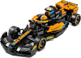 LEGO Speed Champions Samochód wyścigowy Formuły 1 Mclaren 2023, zabawka dla chłopców i dziewcząt w wieku powyżej 9 lat, którzy lubią bawić się samodzielnie, model pojazdu do zbudowania, wystrój pokoju dziecięcego 76919 Zestawy do budowania Besuche den LEGO-Store