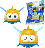 Super Wings Super Zwierzęta 4 szt. Shine, Golden Boy, Jerome, Ellie Przełączany wyraz twarzy Efekt błyskawicy Przenośna zabawka dla 3 4 5 6 7 8 lat Chłopiec Dziewczyna 2 cale Figurki Naty Shop Jerome