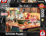 Schmidt Spiele 59919 Sekretne puzzle, Przy kuchennym stole, 1000 elementów, Kolorowe, Duże puzzle Naty Shop Domyślny tytuł