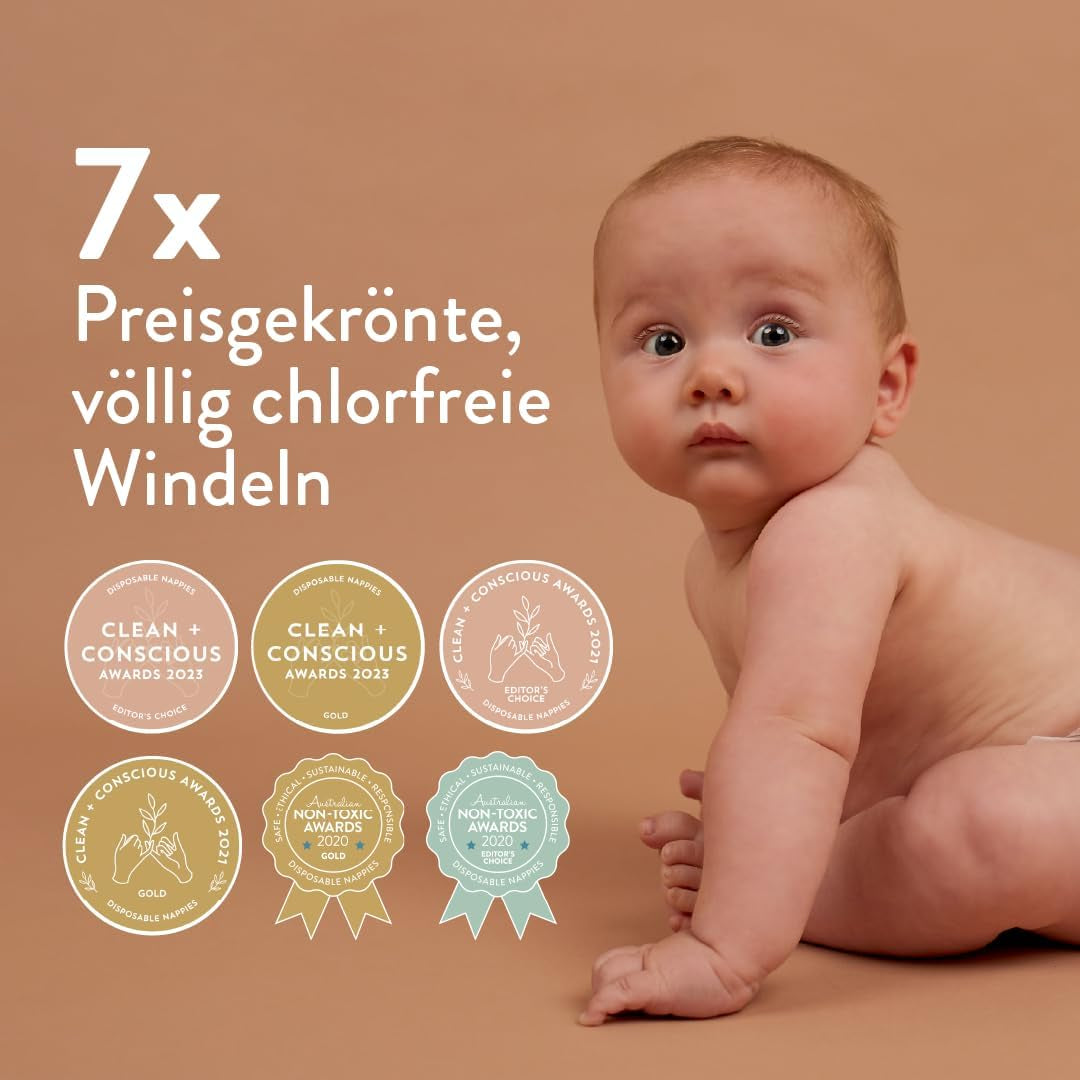 Pieluchy dziecięce rozmiar 3M (4-8 kg) - 1 worek 28 szt. - Nie zawierają szkodliwych substancji, są przyjazne dla środowiska, bardzo chłonne, nadają się do stosowania na noc, ultracienkie i miękkie - Wyprodukowano w Danii
