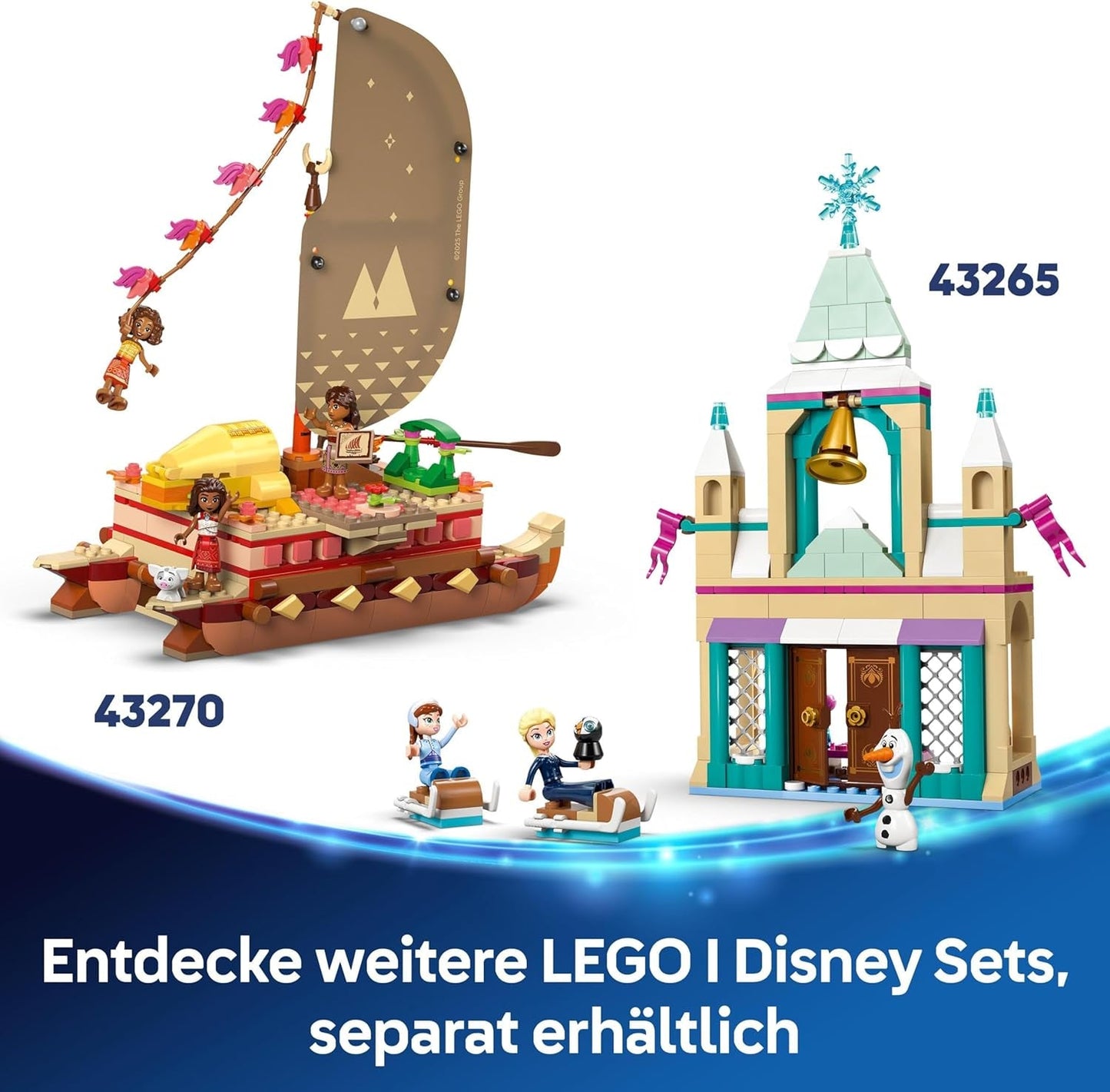 LEGO® Disney Zamek księżniczki Kopciuszek i powóz konny, zestaw dla dziewczynek od 6 lat, fantastyczna zabawka z księżniczką Kopciuszkiem i uroczymi minilaleczkami księcia, pomysł na prezent dla fanów Disneya 43275 Zestawy do budowania Szukaj w sklepie LEGO