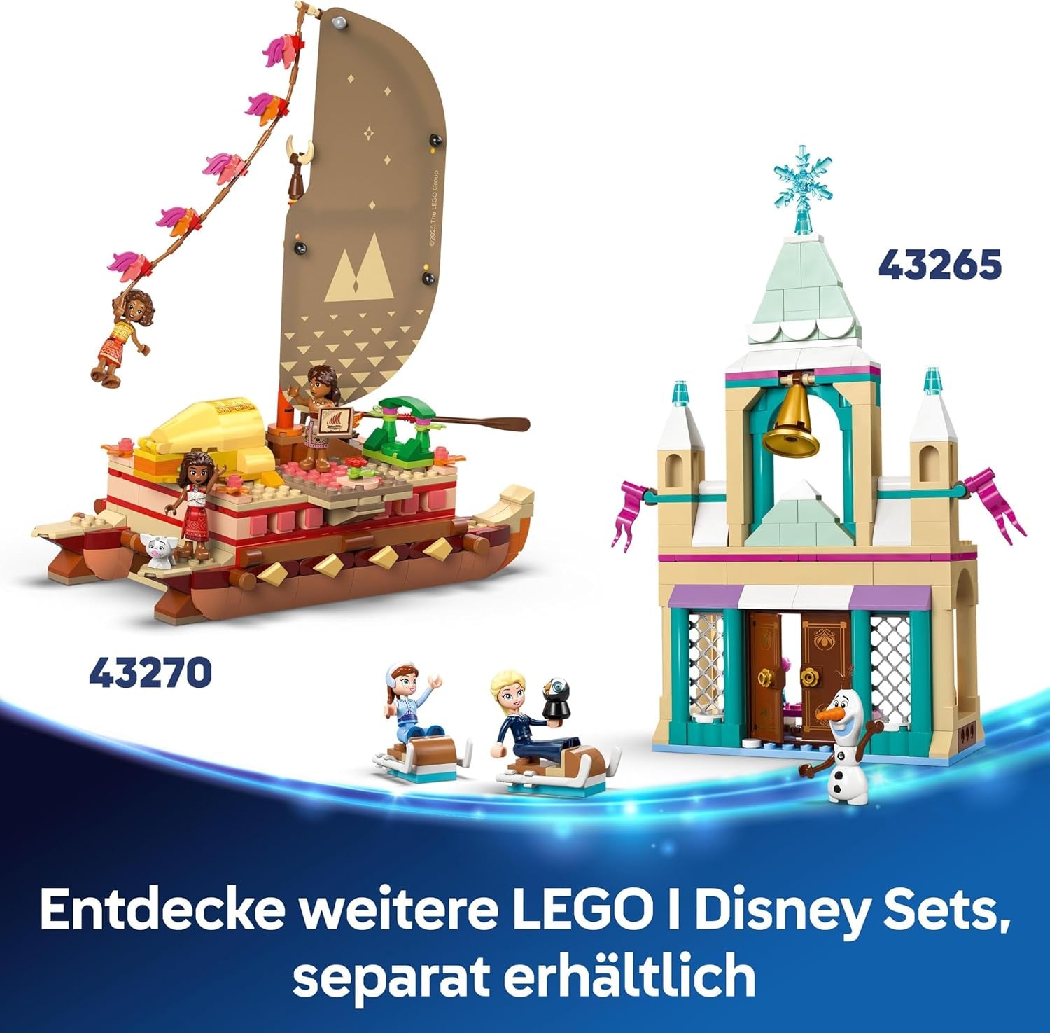 LEGO® Disney Zamek księżniczki Kopciuszek i powóz konny, zestaw dla dziewczynek od 6 lat, fantastyczna zabawka z księżniczką Kopciuszkiem i uroczymi minilaleczkami księcia, pomysł na prezent dla fanów Disneya 43275 Zestawy do budowania Szukaj w sklepie LEGO