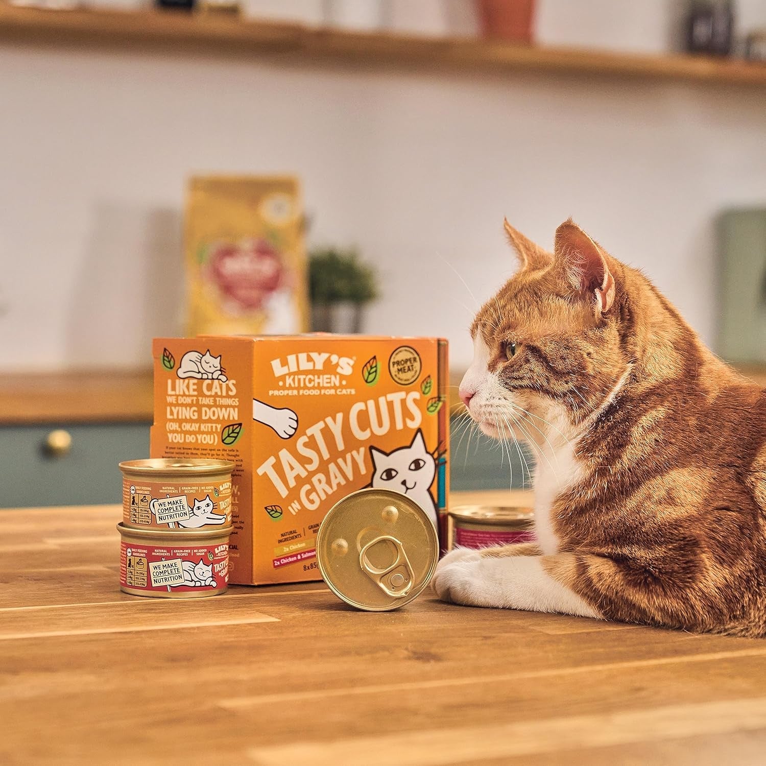 Lily's Kitchen Mokra karma dla dorosłych kotów, z naturalnych składników, pyszne kawałki w sosie, opakowanie zbiorcze, 8 pudełek x 85 g