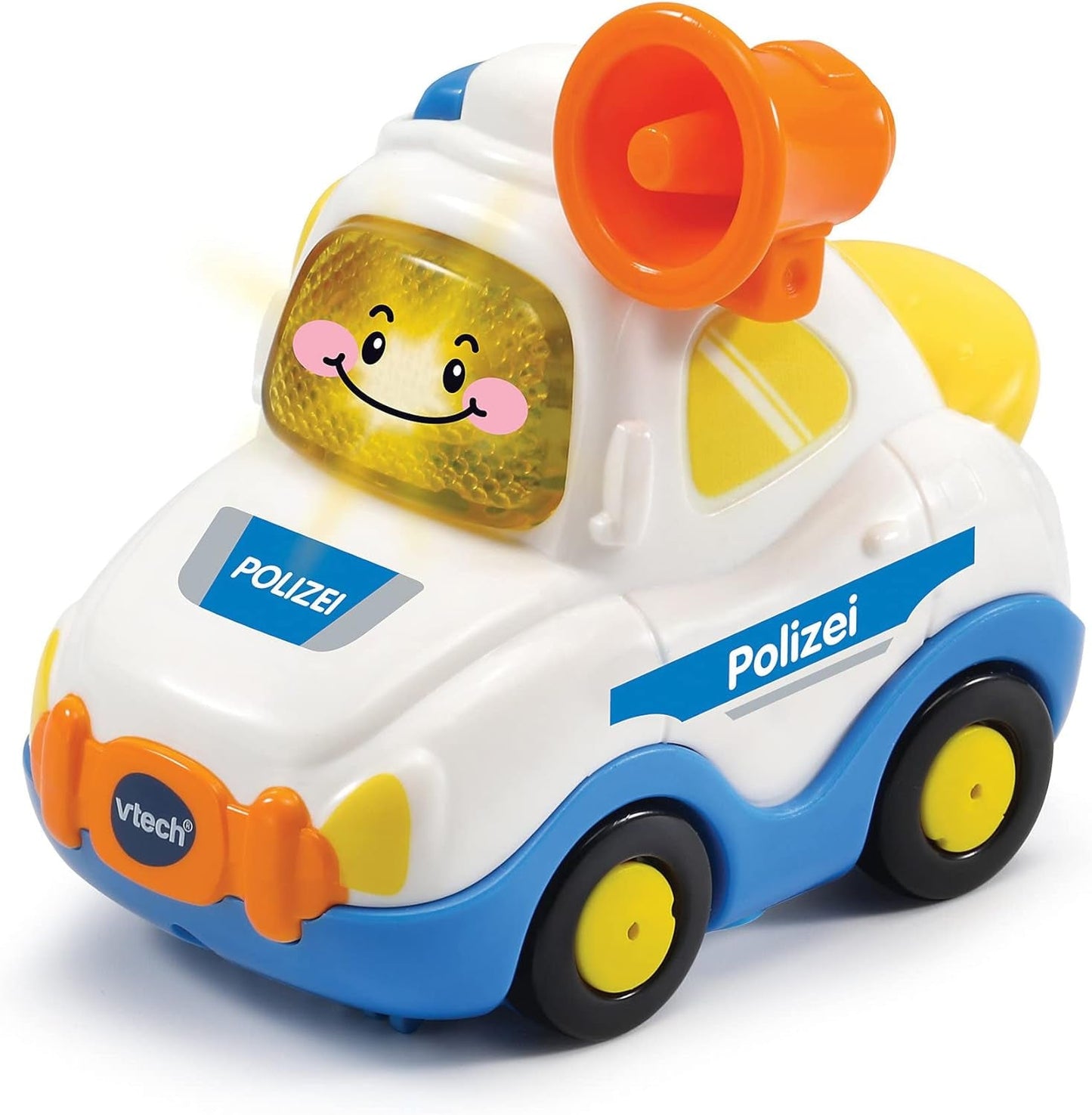 Vtech TUT TUT Baby Flitzer - Policja - Od 1-5 lat & TUT TUT Baby Flitzer - Wóz strażacki - Autko z muzyką, przyciskiem świetlnym, zdaniami i ciekawymi dźwiękami - Od 1-5 lat Baby Toys Naty Shop