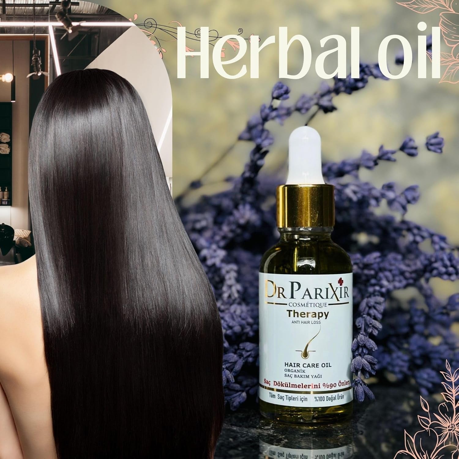 Dr Parixir Serum Przeciw Wypadaniu Włosów - Skuteczny roztwór z oliwą z oliwek i rozmarynem, 30ml | Ogranicza wypadanie włosów i wzmacnia cebulki włosów. Naty Shop Hair Care