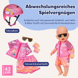 BABY Born Moja pierwsza pływaczka - Lalka 30 cm - Lalka do kąpieli z mechanizmem obrotowym, wodoodporna - Działa bez baterii - Odpowiednia dla dzieci od 1 roku życia