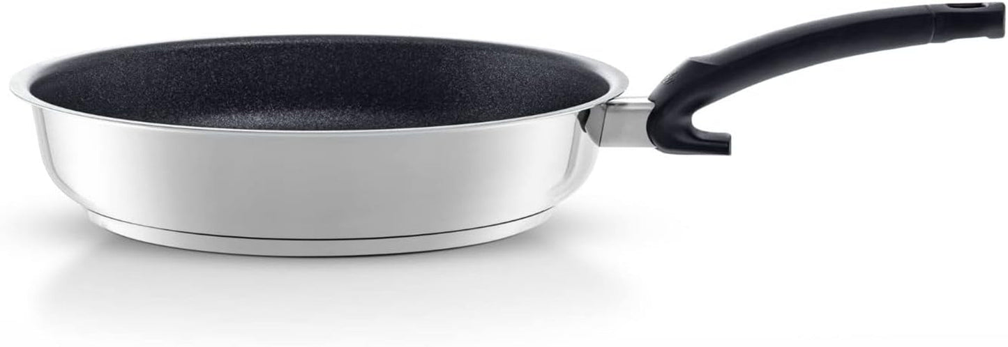 Fissler Adamant Premium patelnia ze stali nierdzewnej, nieprzywierająca, odporna na zarysowania - Garnki i patelnie indukcyjne Naty Shop 28 cm