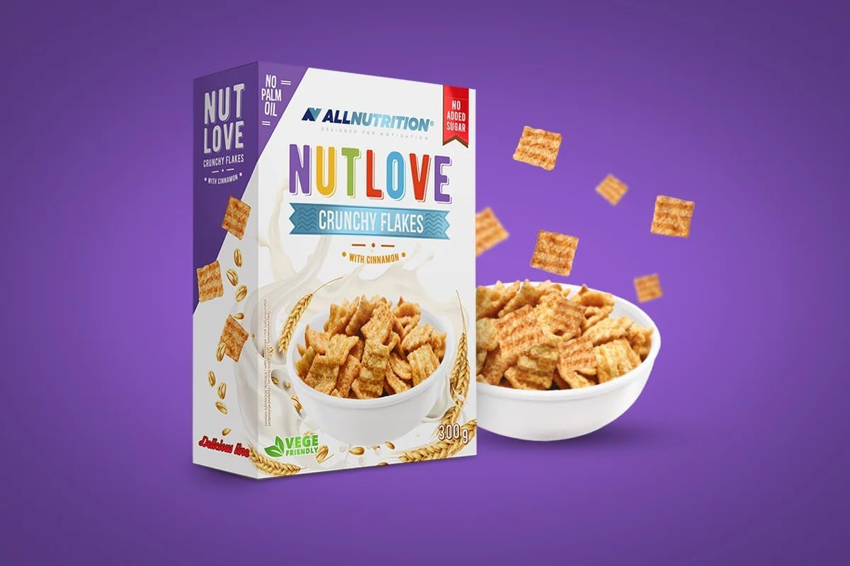 Allnutrition Nutlove Chrupiące Płatki Z Cynamonem 300G Płatki Naty Shop