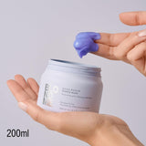Schwarzkopf Professional BLONDME Bond Repair Purple Mask Maska do włosów chłodnych Neutralizuje żółte odcienie do włosów farbowanych, rozjaśnianych i jasnych Głęboko odżywiająca i wzmacniająca maska do włosów 200 ml Naty Shop