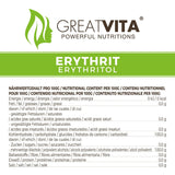 Greatvita Erytrytol 1000 G | Kalorienfreie Süßungsmittel & Zucker-Alternatywa | Zahnfreundlich, Gut Löslich i Glutenfrei | Ideal Für Getränke, Desery i słodziki do wypieków Naty Shop