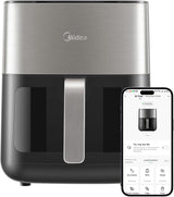 Midea Frytkownica na gorące powietrze 2L, 1150W Frytownica bezolejowa, Frytownica na gorące powietrze, Funkcja automatycznego wyłączania Sprzęt AGD Naty Shop 6L