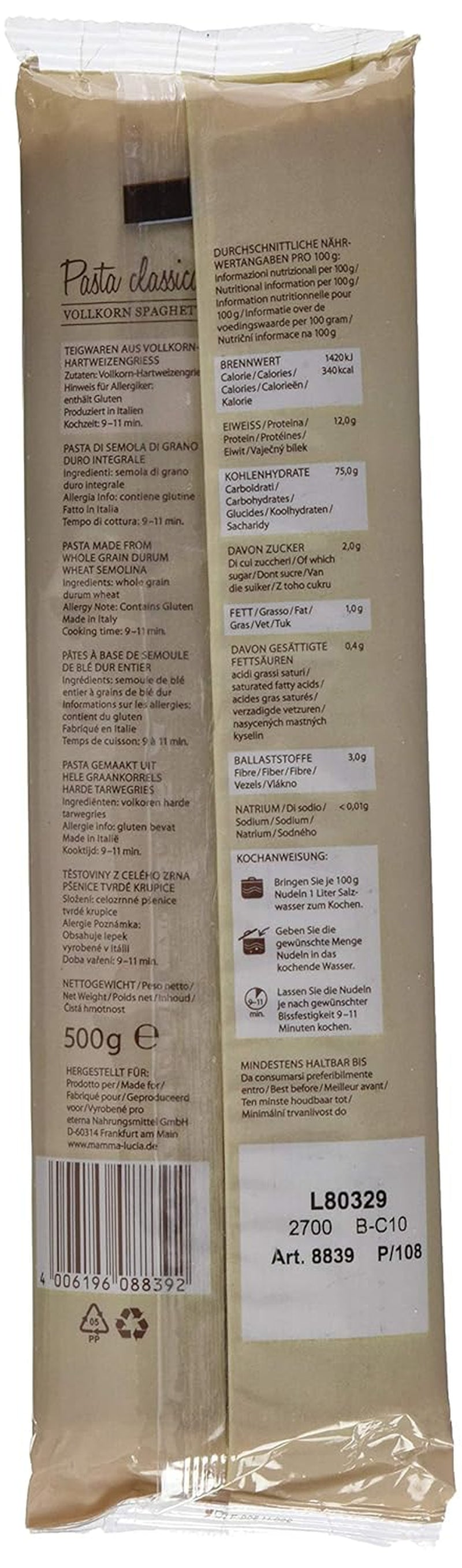 Makaron spaghetti cały, 500 g