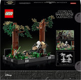 LEGO 75353 Star Wars Pościg na Endorze — zestaw dioramy, Powrót Jedi z Lukiem Skywalkerem, księżniczką Leią, żołnierzem zwiadowczym i ścigaczami, zestawy do budowania z okazji 40. rocznicy urodzin w sklepie LEGO