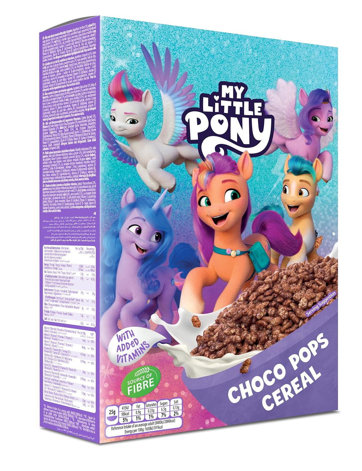Peppa Pig Honey Loops Płatki zbożowe, Knusprige Vollkorn Frühstückscerealien Mit Zugesetzten Witaminy, opakowanie 1Er (1 X 375 g) Płatki zbożowe Naty Shop My Little Pony