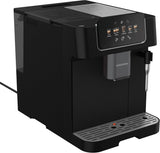 GRUNDIG KVA 6230 w pełni automatyczny ekspres do kawy ze spieniaczem do mleka, młynek ze stali nierdzewnej z 13 stopniami mielenia, pojemnik na ziarna 250 g, wyjmowany zbiornik na wodę 2 litry, ciśnienie pompy 19 bar, wyświetlacz dotykowy, czarny
