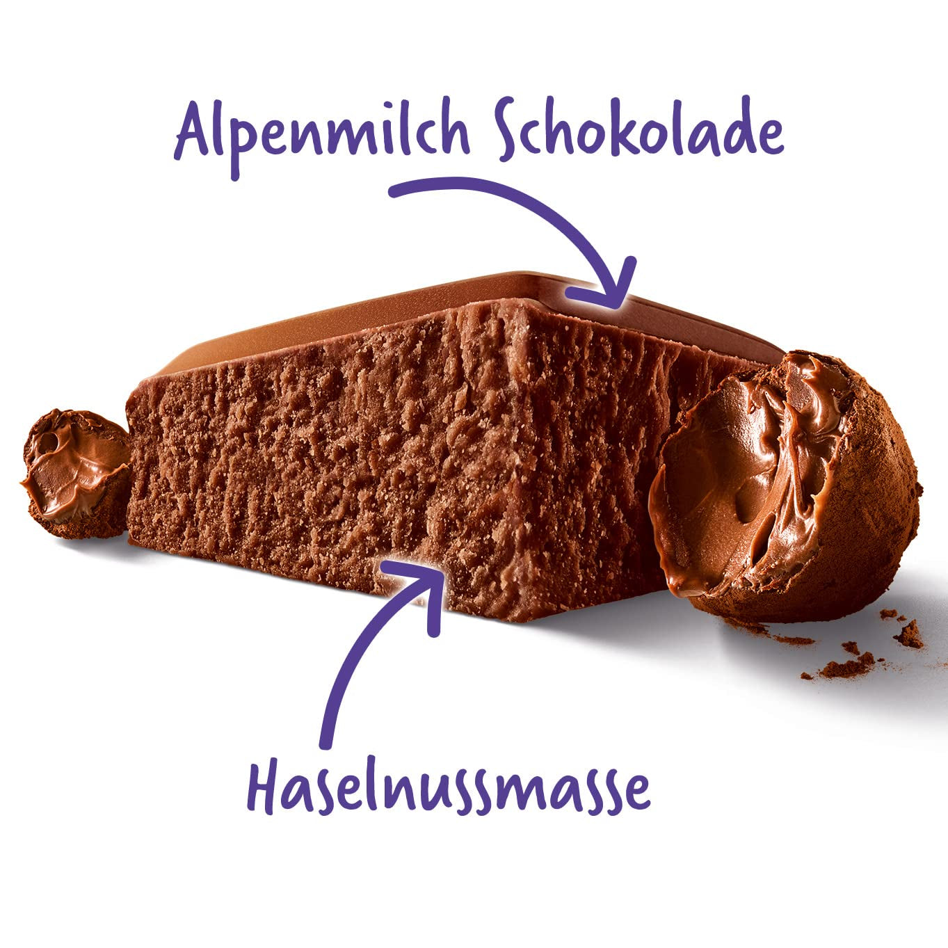 Milka MMMAX Noisette – Alpejska czekolada mleczna z delikatnym i kremowym nadzieniem z orzechów laskowych – 250g