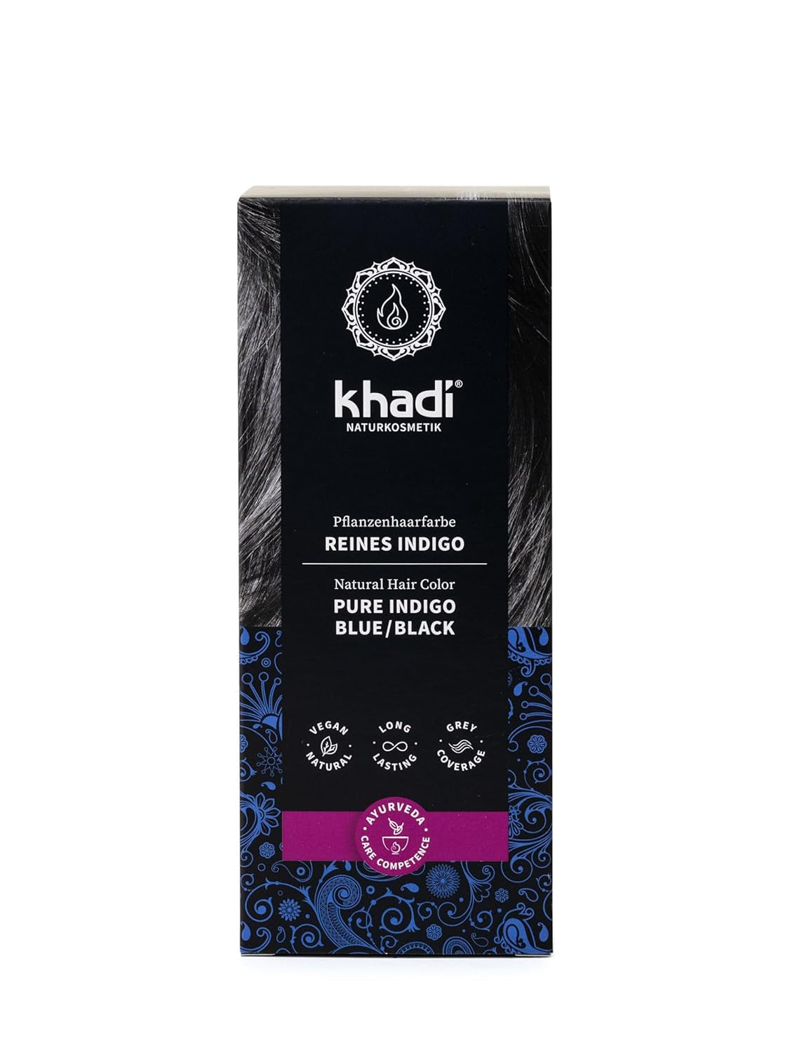 khadi GOLDBRAUN Ziołowa farba do włosów Od jasnego bursztynu do miękkiej i błyszczącej złotobrązowej koloryzacji włosów 100% naturalna ziołowa farba do włosów Naturalne i wegańskie certyfikowane kosmetyki naturalne 100g Naty Shop Pure Indigo Farba do włosów 100g (1 opakowanie) Pojedynczy