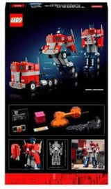 Zestaw LEGO 10302 Icons Optimus Prime, figurka robota 2 w 1 i model ciężarówki, zabawkowy model transformatora dla dorosłych, prezent urodzinowy lub świąteczny dla mężczyzn, kobiet, dla niej i dla niego Zestawy do budowania Besuche den LEGO-Store