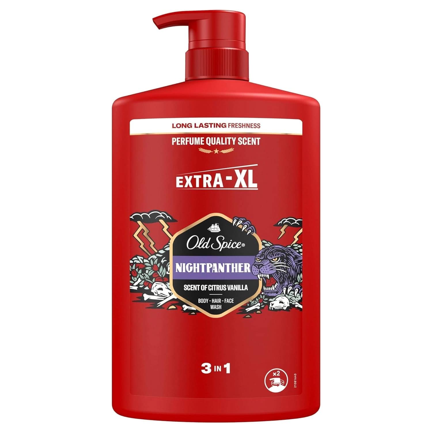 Old Spice Captain Żel pod prysznic i szampon 3 w 1 dla mężczyzn, 1 litr pod prysznic i do kąpieli Naty Shop Nightpanter