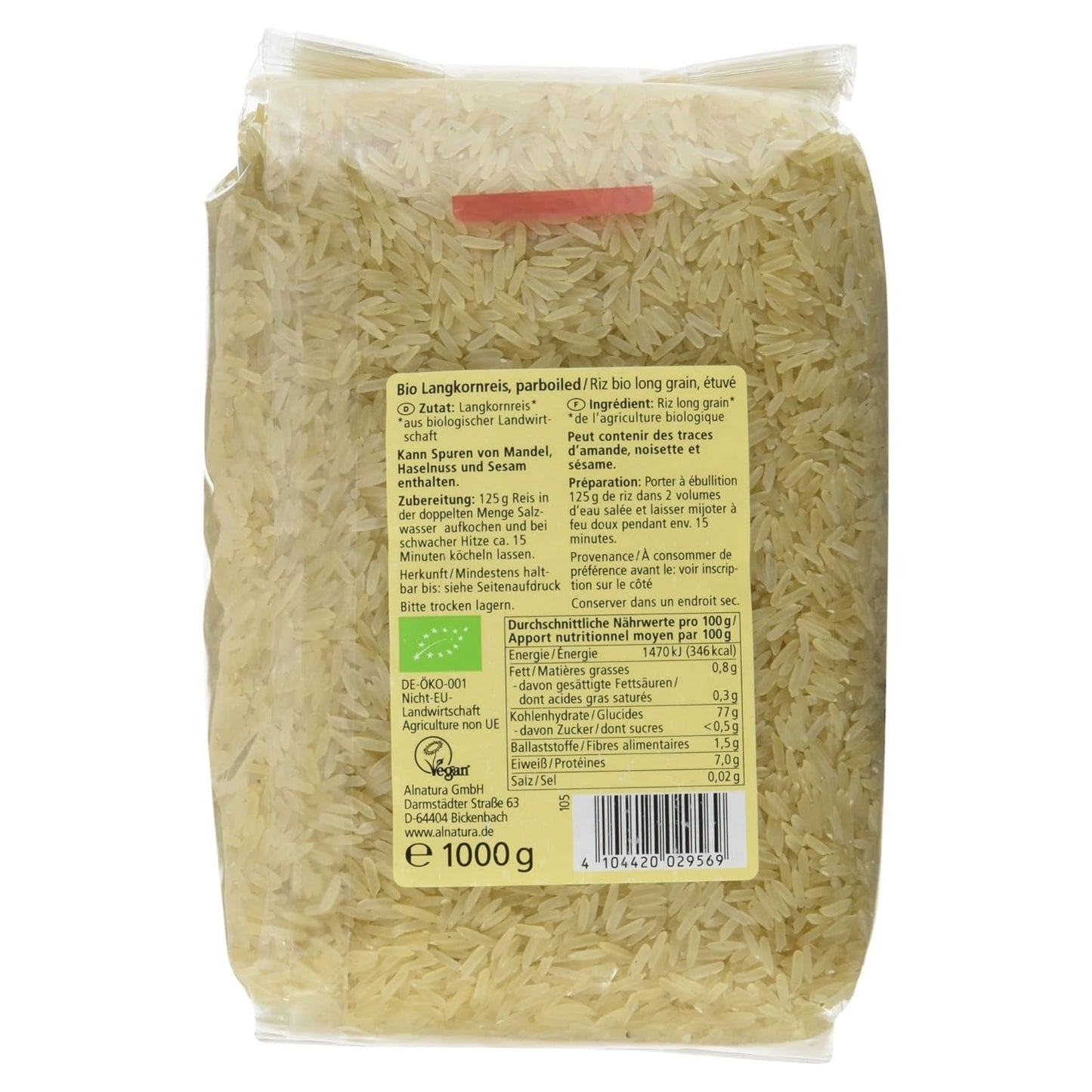 Organiczny Langkornreis parzony, 1kg