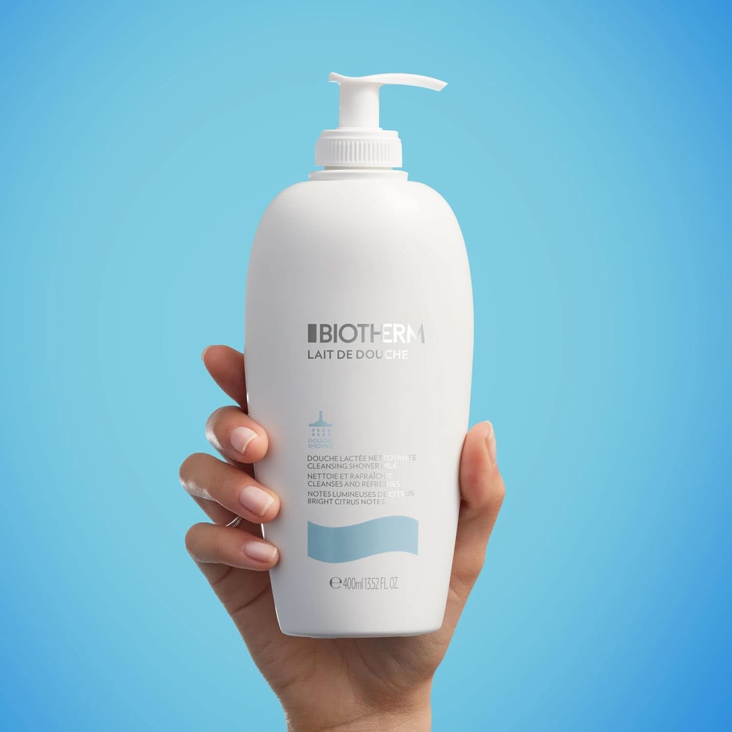 Biotherm, orzeźwiający płyn pod prysznic zapewniający intensywne nawilżenie i uczucie gładkiego ciała, 400 ml Prysznic i kąpiel Naty Shop