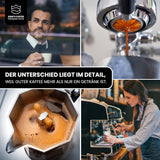 KING'S COFFEE - AMESTEC RS ESPRESSO - 1 kg mocnej i aromatycznej kawy ziarnistej - kawa o niskiej kwasowości - kawa pełnoziarnista - palenie małych partii z Włoch - ziarna espresso do ekspresów w pełni automatycznych i ekspresów kolbowych