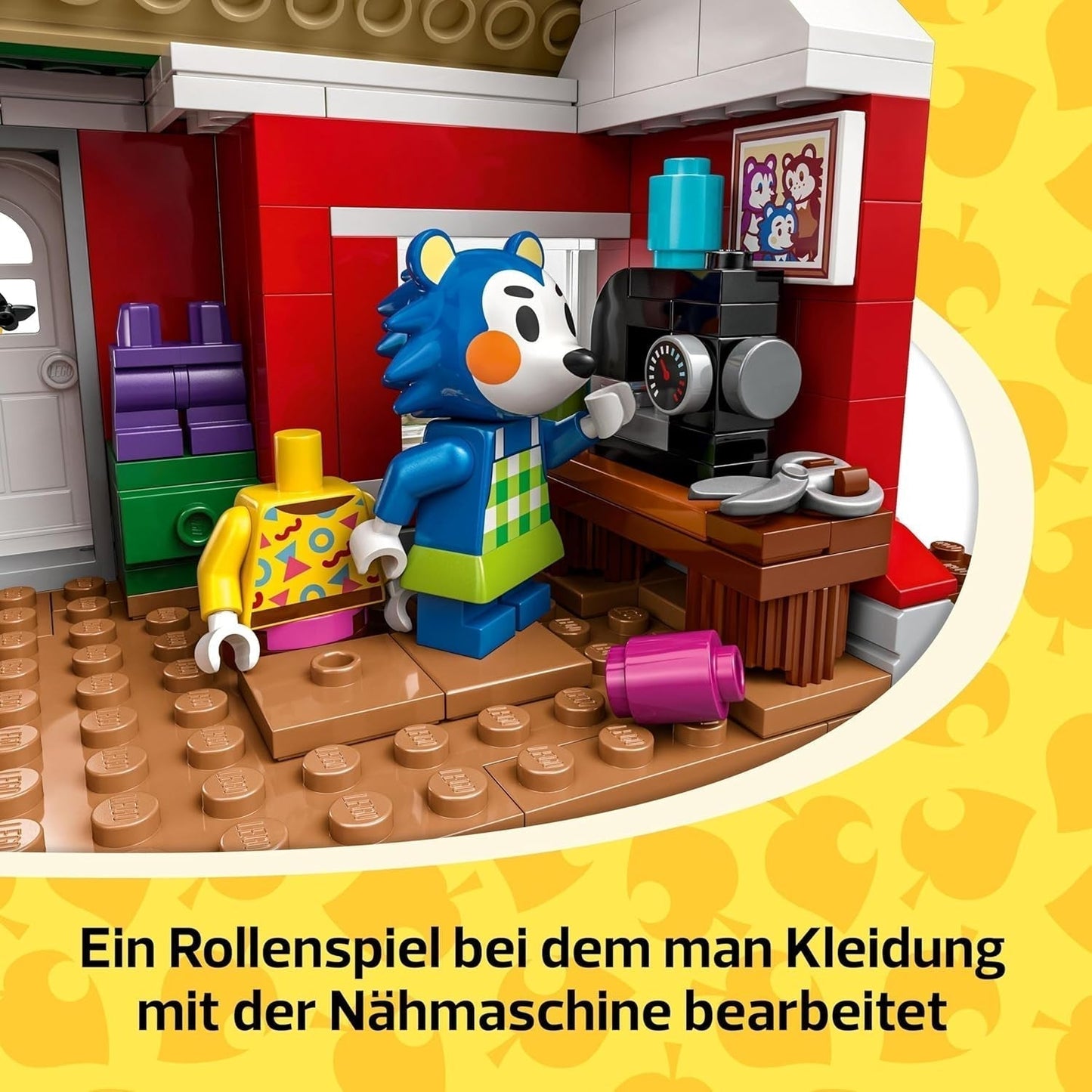 LEGO Animal Crossing Tailoring Sisters Kreatywny zestaw do odgrywania ról, prezent dla dziewcząt, chłopców i fanów gier wideo w wieku od 6 lat, zestaw przygodowy 77055 Zestawy do budowania Besuche w sklepie LEGO