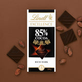 Czekolada Lindta | Baton EXCELLENCE 85% Kakao | 100g | Ekstra ciemna czekolada | Wegański batonik czekoladowy