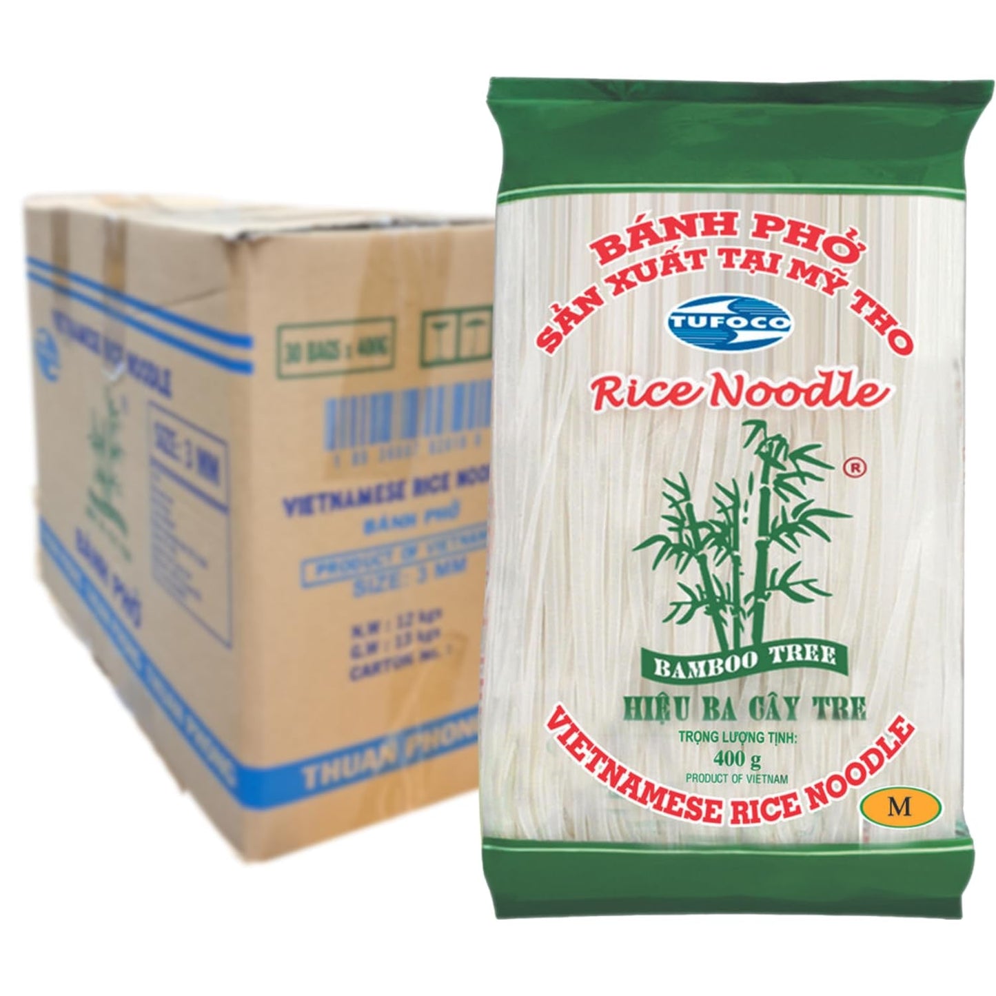 DRZEWO BAMBUSOWE - Reisnudeln 3 mm. - 1 X 400 gr