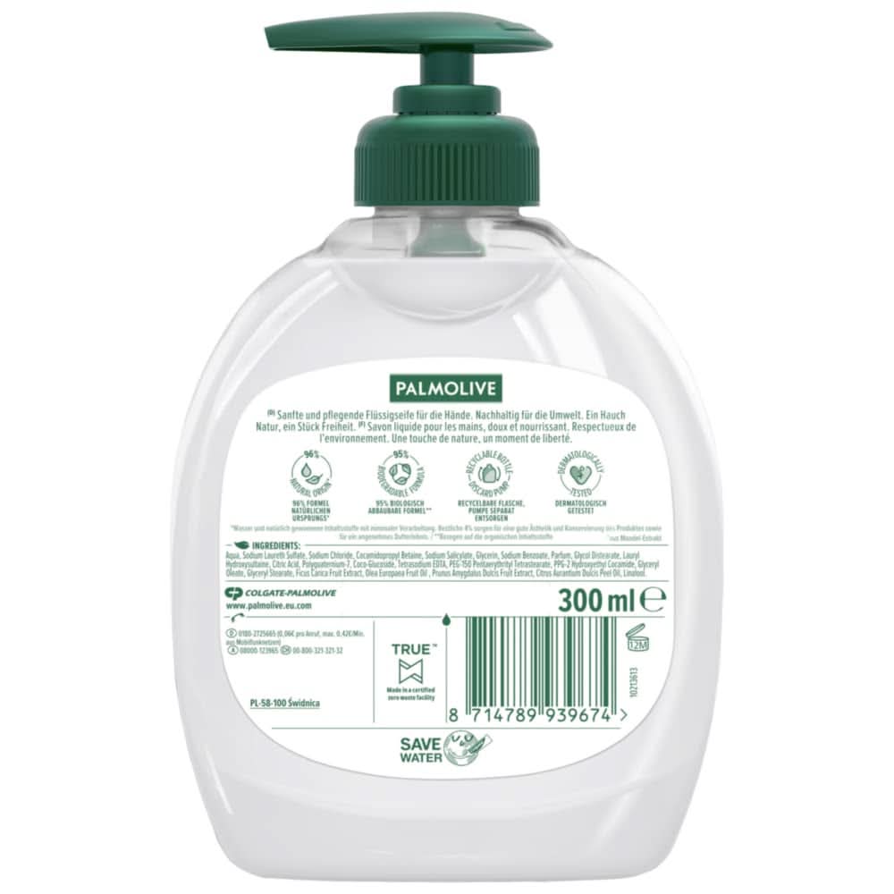 Palmolive Mydło w płynie do rąk, zestaw 6 x 300 ml Naty Shop