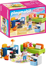 PLAYMOBIL domek dla lalek 70209 Pokój młodzieżowy z figurką dziewczynki i akcesoriami, od 4 lat Domki dla lalek Naty Shop Pokój młodzieżowy